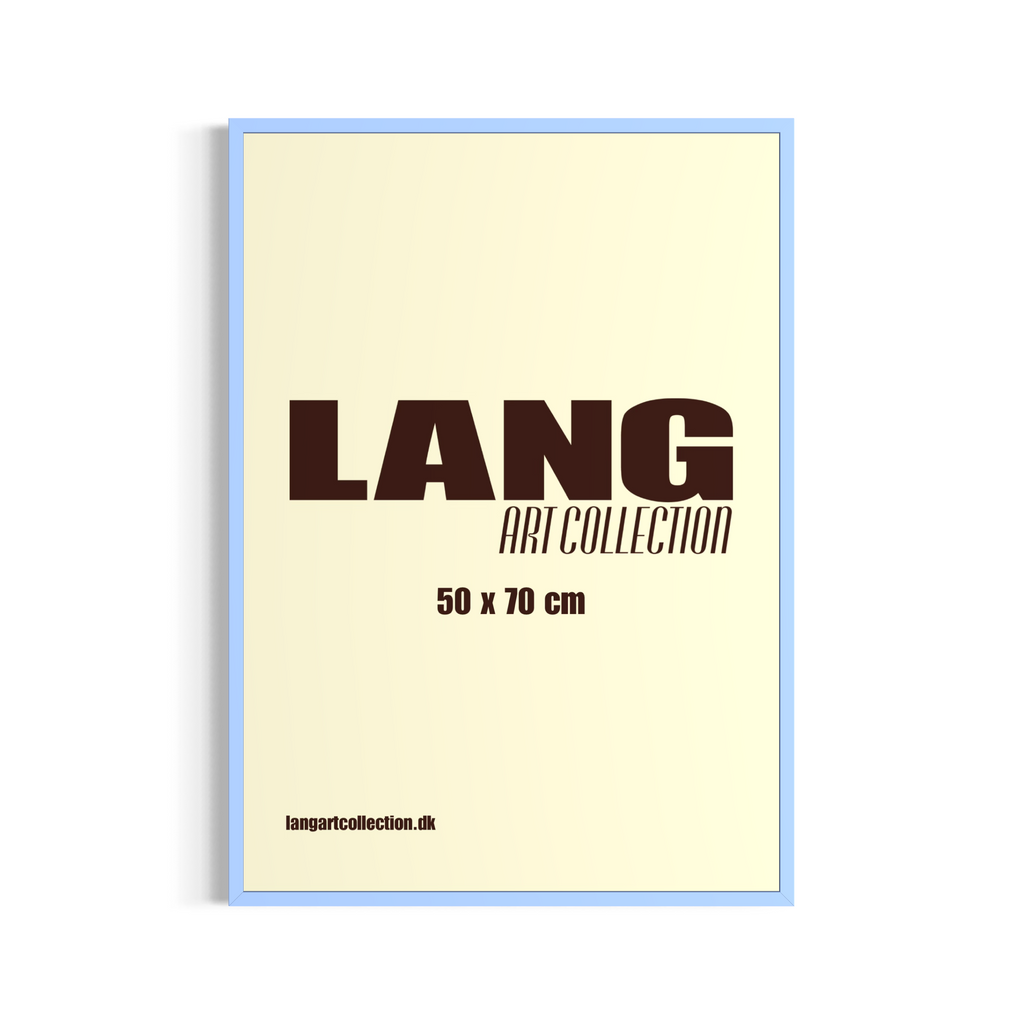 Lyseblå træramme - Lang Art Collection
