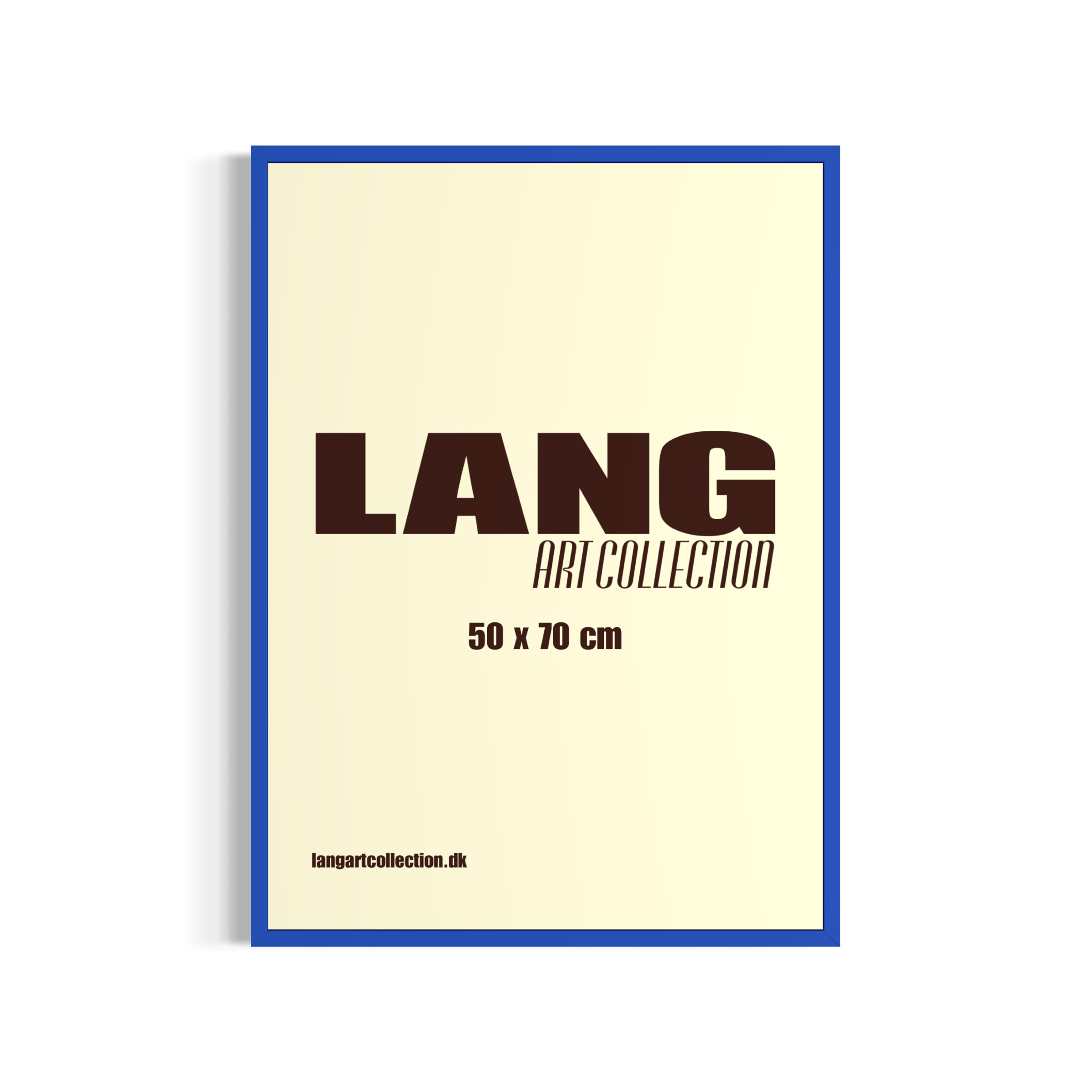 Blå træramme - Lang Art Collection