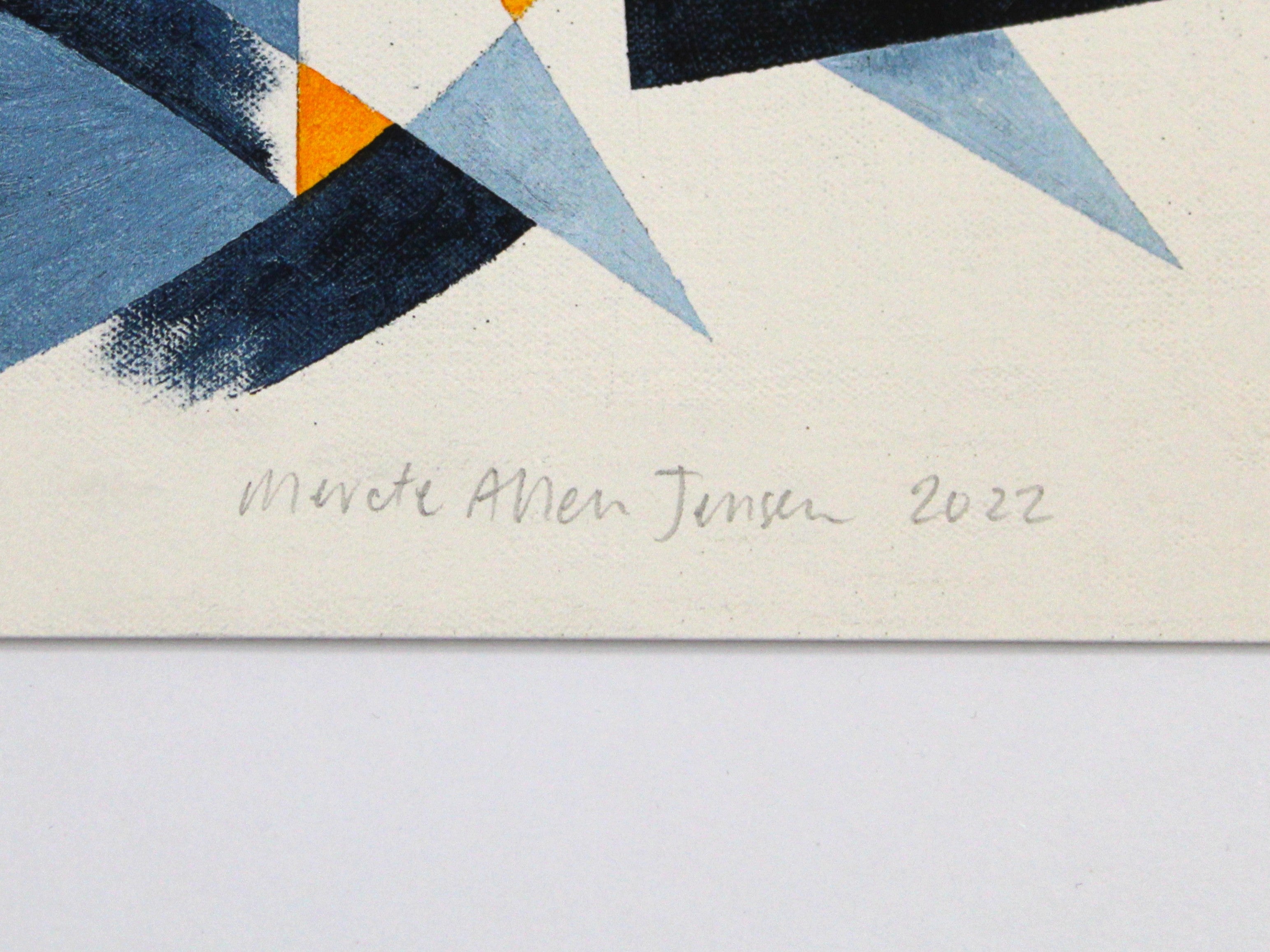 Merete Allen Jensen - Indigo - Med indramning