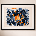 Merete Allen Jensen - Indigo - Med indramning