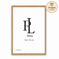 Egetræsramme - Med artglas - PL glas