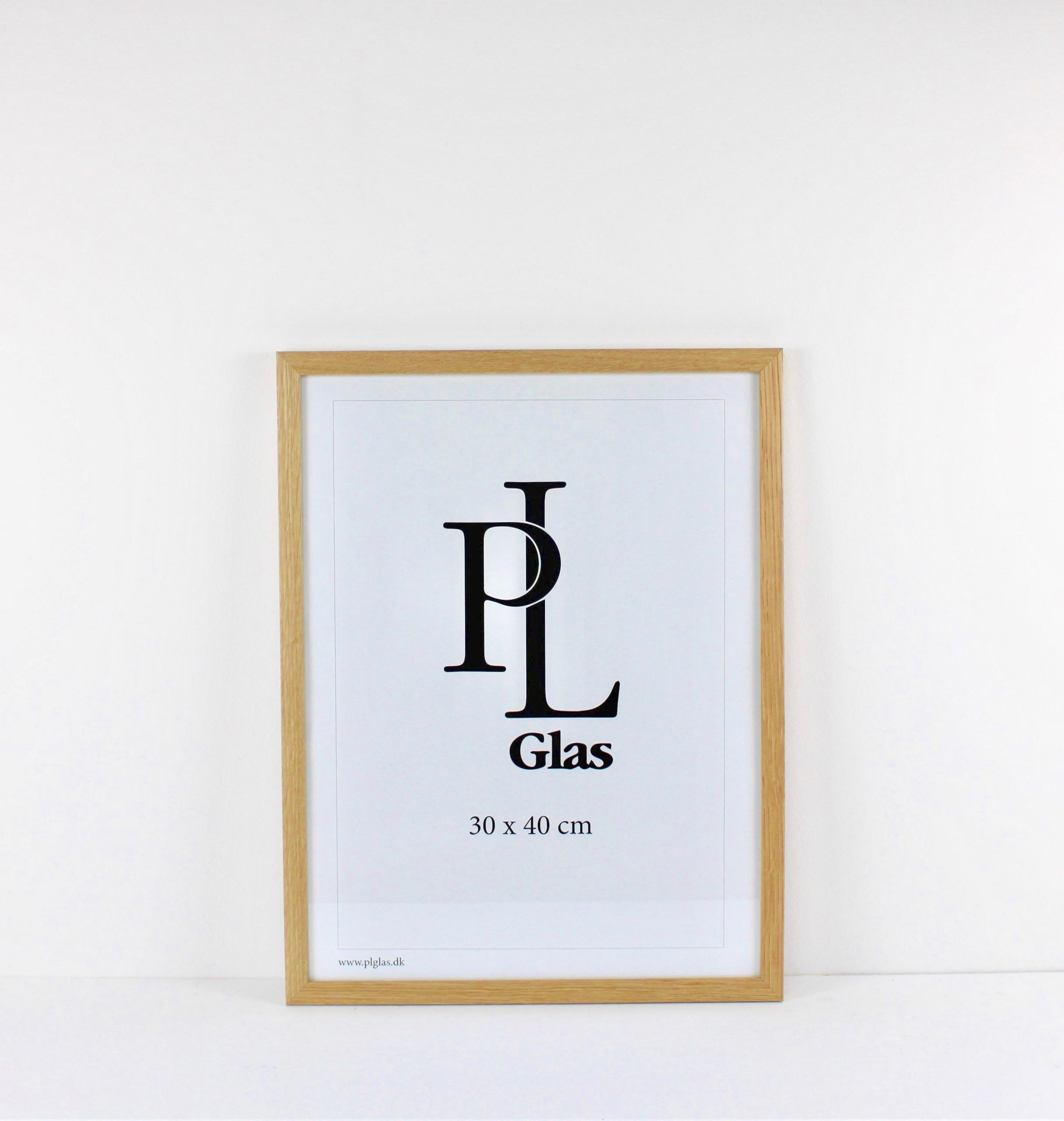 Træramme i Egetræ - PL glas