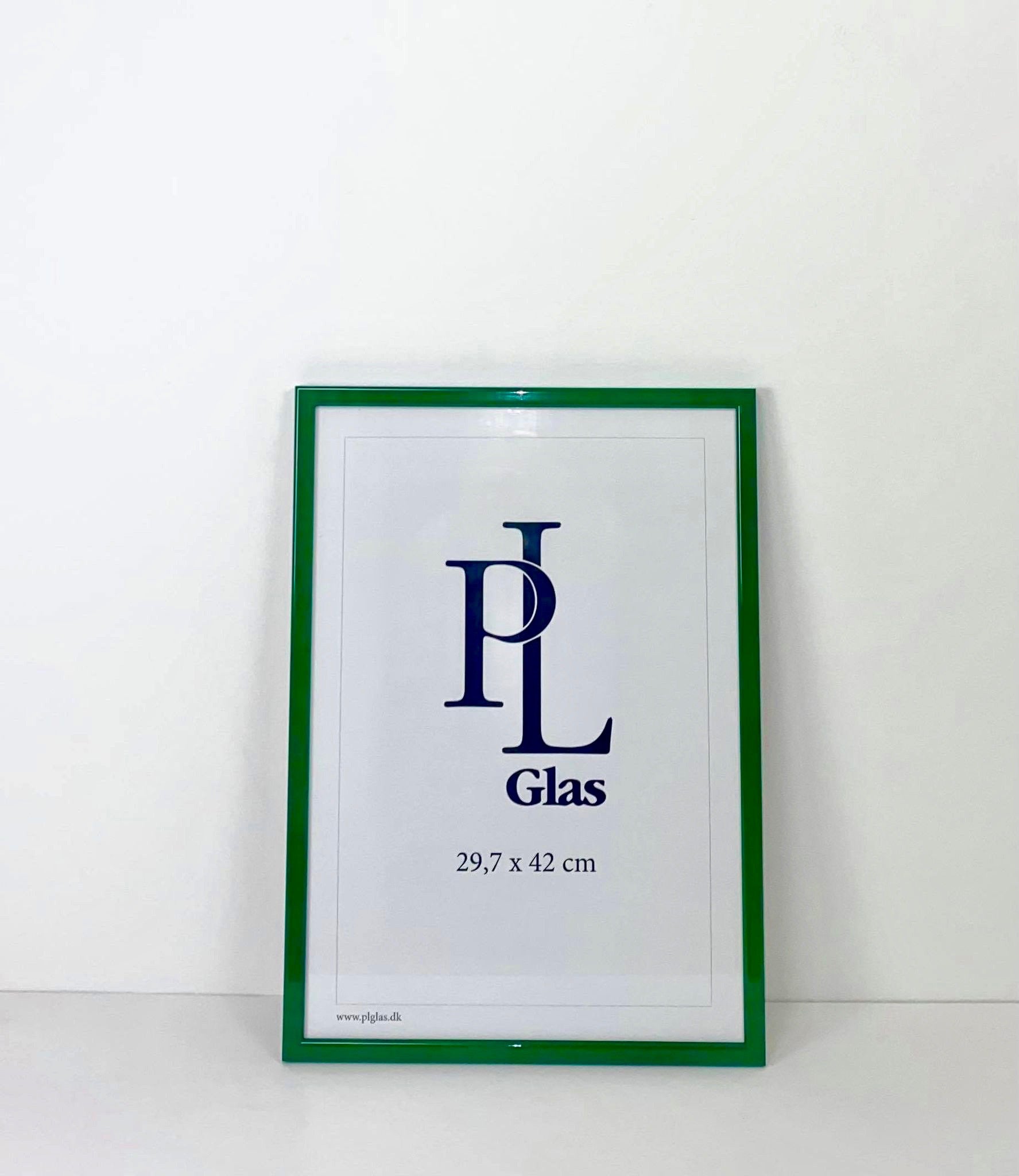 Grøn lak træramme - PL glas