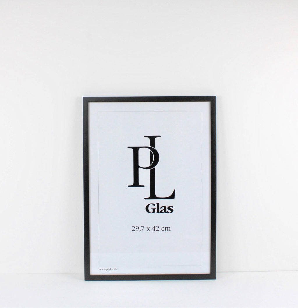 Sort træramme - PL glas